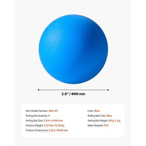 Vevor Roll & Score Arcade Σετ Αντικατάστασης Παιχνιδιών 4 Μπάλες Home Recreation Game Room