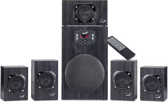 Genius SW-HF5.1 4500 Ηχεία Υπολογιστή 5.1 με Ισχύ 125W Μαύρα