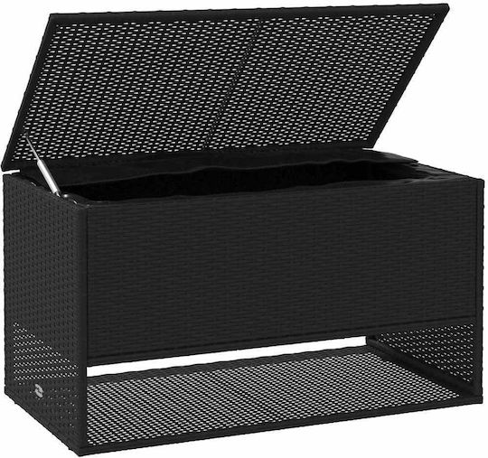 vidaXL Waterproof Bench Cushion for Garden Bench Black 55.5x100cm