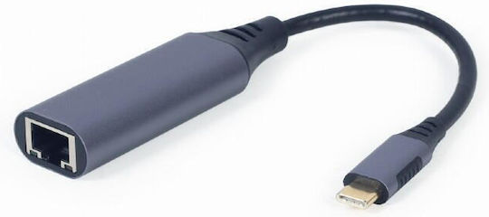Gembird A-USB3AC-LAN-01 Αντάπτορας Δικτύου USB-C με Ενσύρματη Σύνδεση Gigabit Ethernet