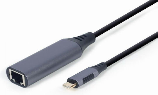 Gembird A-USB3AC-LAN-01 Αντάπτορας Δικτύου USB-C με Ενσύρματη Σύνδεση Gigabit Ethernet