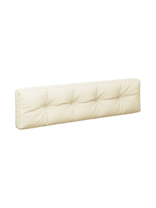 vidaXL Wasserdichtes Sitzbank-Kissen mit Rückenlehne Beige 2 Stück