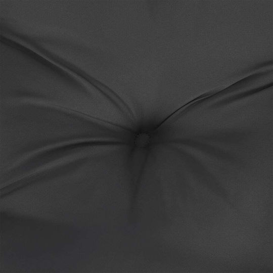 vidaXL Pernă Waterproof Pentru Bancă Perne Pentru Scaune De Grădină Neagră 80x120cm