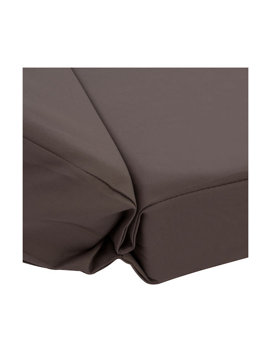 HomeMarkt Μαξιλάρι Ξαπλώστρας με Πλάτη Sifnos Γκρι 70x190εκ.