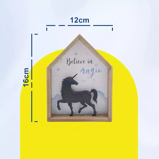 Uncle George Decorative Home made of Wooden 12x3x16cm 1pcs