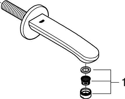 Grohe Eurostyle Cosmo Заменяема батерия за кухненски смесител