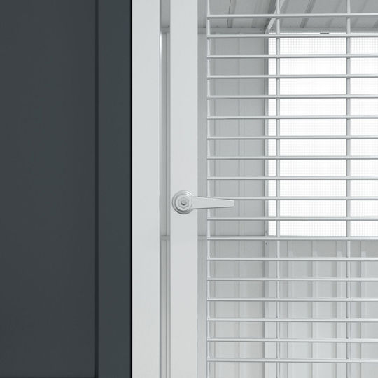Vidaxl Bird Cage Anthracite 215x78x200 Galvanized Steel Grey