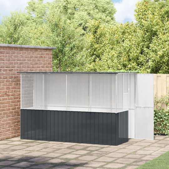 Vidaxl Bird Cage Anthracite 215x78x200 Galvanized Steel Grey