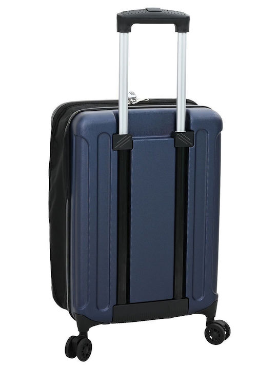 vidaXL Reisekoffer Hart Dunkelblau mit 4 Rädern Höhe 55,5cm