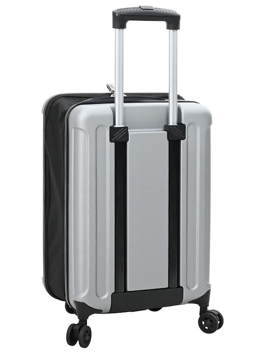 vidaXL Reisekoffer Hart Silber mit 4 Räder Höhe 55,5 cm