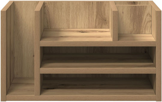 Office Organizer Black Oak 44.5x24x25 Cm Made of Wood