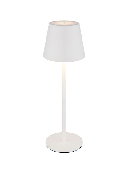 Globo Lighting Table Lamp with White Shade and Base