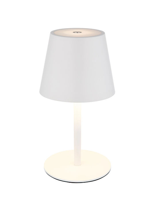 Globo Lighting Table Lamp with White Shade and Base