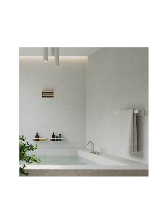 Verdi Single Wall-Mounted Bathroom Hook ​15x90cm Inox White