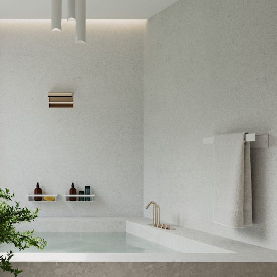 Verdi Single Wall-Mounted Bathroom Hook ​15x90cm Inox White