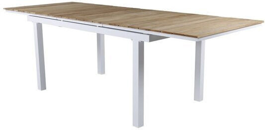 Dallas 2844 Τραπεζαρίας Καφέ, Άσπρο, Ξύλο Teak 90x76εκ.