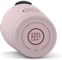 Cool Bottles Pastel Glass Thermos Stainless Steel 330ml Pastel Pink
