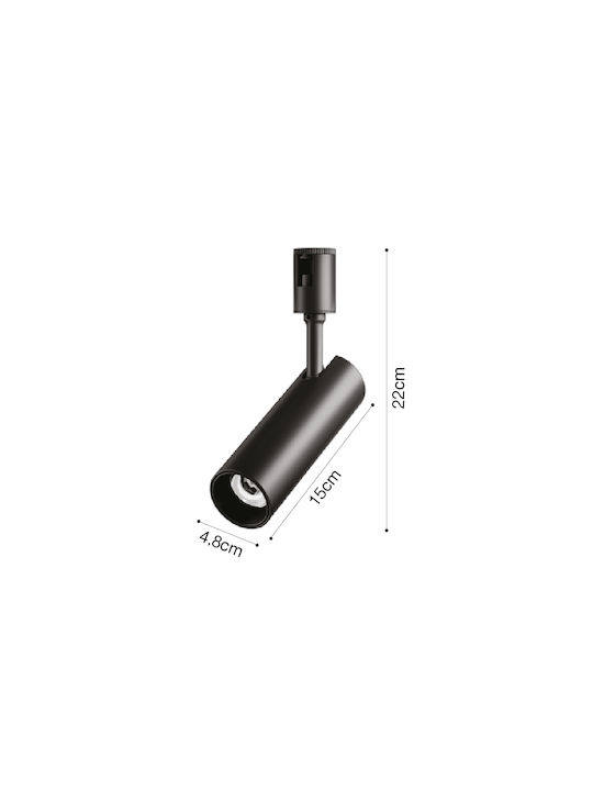 Inlight LED Θερμό Λευκό Σποτ σε Μαύρο Χρώμα