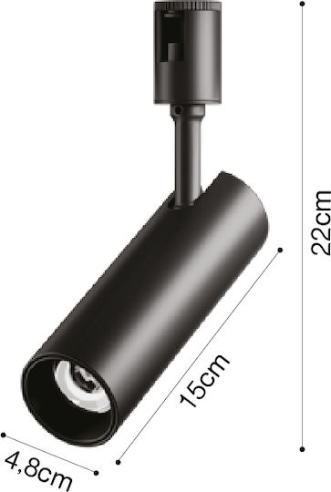 Inlight LED Warmes Weiß Spot in Schwarz Farbe 2855