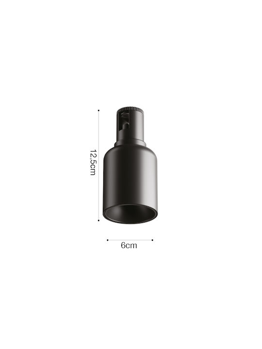 Inlight LED Θερμό Λευκό Σποτ σε Μαύρο Χρώμα
