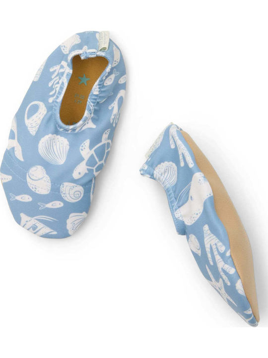 Sea Life Ocean Blue Children's Beach Shoes Light Blue
