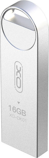 XO Dk01 128GB USB 2.0 Stick Silver