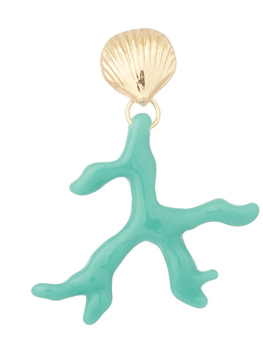 Earrings Hoops Gold Plated with Stones