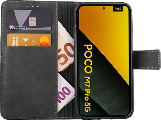 Lime Book Synthetic Leather / Silicone Gray (Poco M7 Pro)