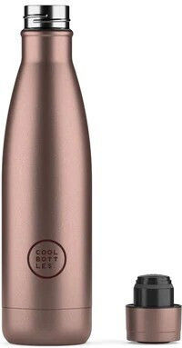 Cool Bottles Kids Water Bottle Thermos Stainless Steel Metallic Rose 500ml