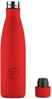 Cool Bottles Детска Бутилка За Вода Термос Неръждаема Стомана Vivid Червен 500ml