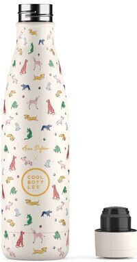 Cool Bottles Stainless Steel Kids Water Bottle Thermos Doggie Party 500ml