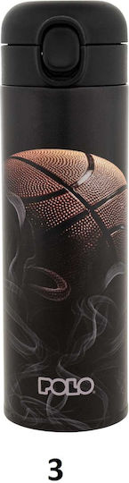 Polo Print Kids Water Bottle Thermos Stainless Steel 500ml (Various Designs/Colours)