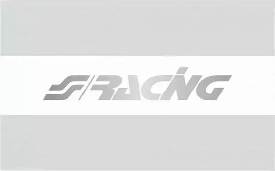 Simoni Racing Αυτοκόλλητη Ταινία Αυτοκινήτου 70 x 15cm για Παρμπρίζ Αυτοκινήτου σε Ασημί Χρώμα