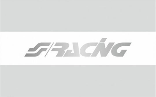 Simoni Racing Αυτοκόλλητη Ταινία Αυτοκινήτου 70 x 15cm για Παρμπρίζ Αυτοκινήτου σε Ασημί Χρώμα