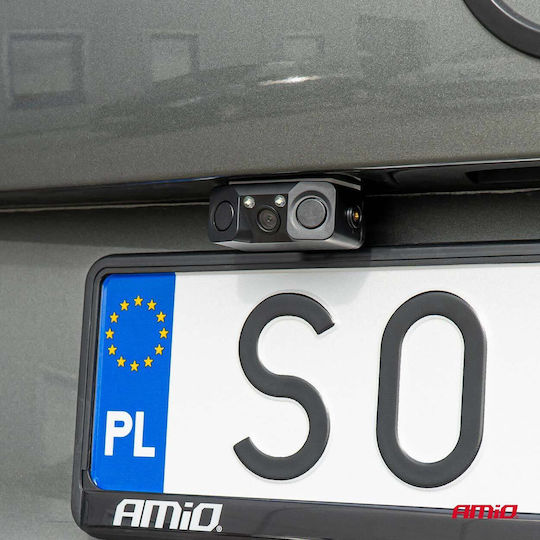 AMiO Αδιάβροχη Κάμερα Οπισθοπορείας Αυτοκινήτου με Νυχτερινή Λήψη Universal