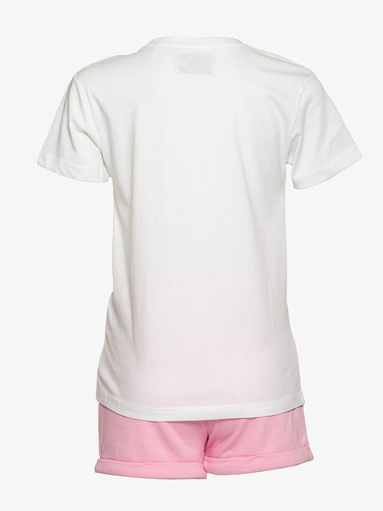 Be:Nation Kinderbekleidungsset mit Shorts Weiß 2 Stück