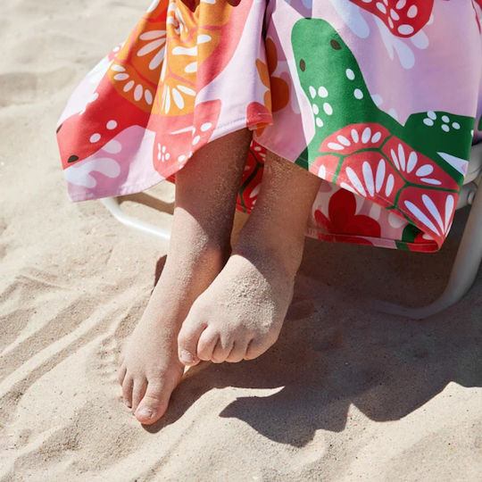 Dock & Bay Kids' Beach Towel Turtley Tropical Microfiber 130x70 cm
