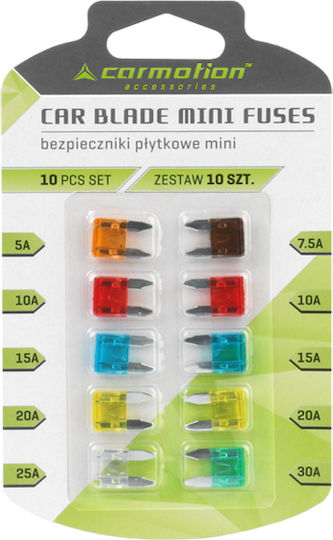 AMiO Car Fuse Set Blades 10pcs