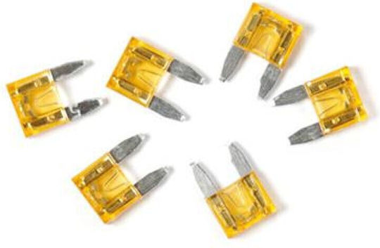 Lampa Smart-Led MicroBlade Indicator Fuses 12/24V 25A Комплект автомобилни предпазители Ножовидни 6бр
