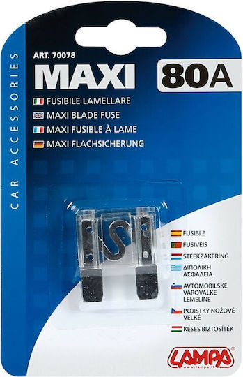 Lampa Maxi Blade Fuse 80A Auto-Sicherung Flachstecksicherung