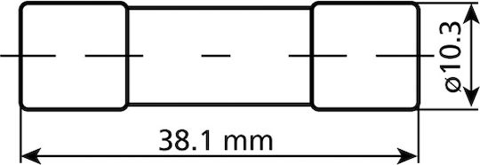 Lampa AGU Glass Fuse 35A Ασφάλεια Αυτοκινήτου Γυάλινη Στρογγυλή