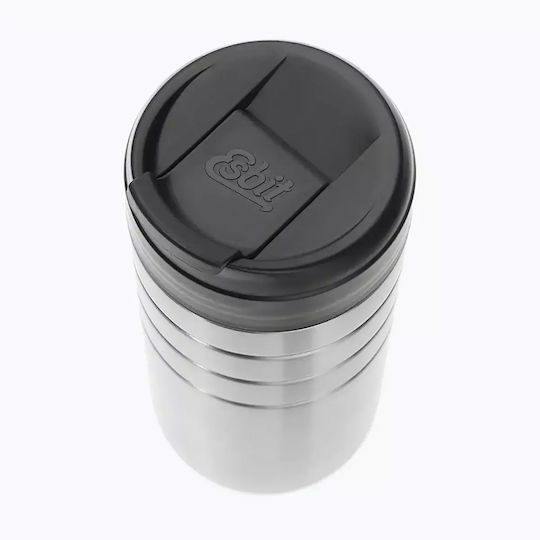 Esbit Majoris Thermo Glas Thermosflasche Rostfreier Stahl 450ml Gray