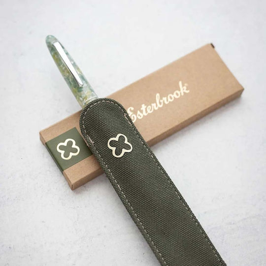 Esterbrook Canvas Single Pen Sleeve Green