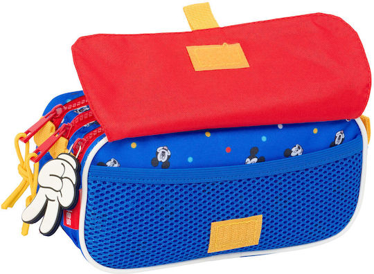 Mickey Mouse Clubhouse Federmäppchen mit 3 Fächern Blau