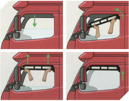 Lampa Mosquito Net Window Frame Volvo Fh Aero 01/2024+ Fh Series 4 09 2012-05 2021 Fh Series 5 06/2021+ Lampa 1 Pc L.ats302024