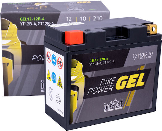 Intact GEL Motorcycle Battery YT12B-BS 210A with Capacity 10Ah