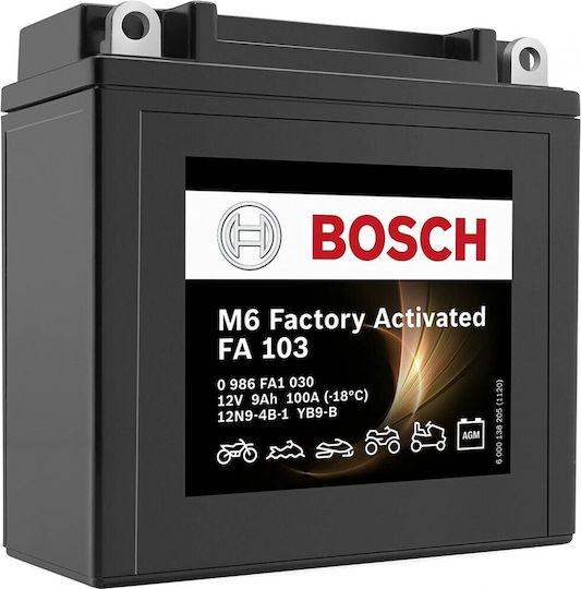 Bosch FA116 Μπαταρία Μοτοσυκλέτας YB10L-A2 120A με Χωρητικότητα 10Ah