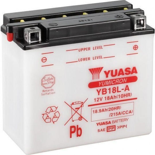 Yuasa Yumicron Deschis Baterie Motocicleta cu Capacitatea 18Ah