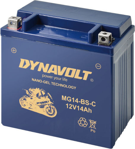 Dynavolt Nano GEL Μπαταρία Μοτοσυκλέτας YTZ14-BS με Χωρητικότητα 14Ah