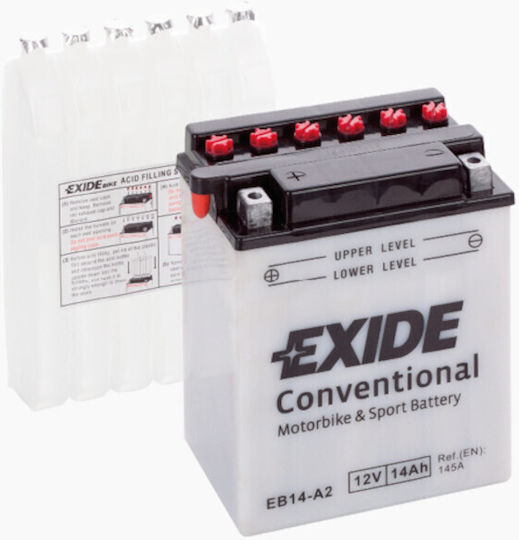 Exide Μπαταρία Μοτοσυκλέτας με Χωρητικότητα 14Ah